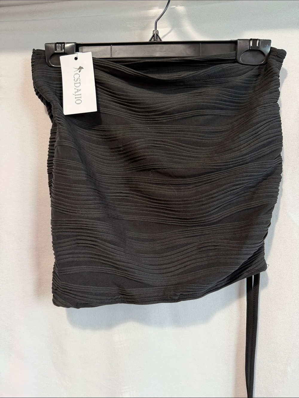 CSD’AJO Black Textured Mini Skirt